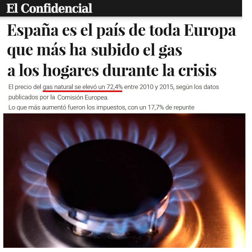 desvalls5's tweet photo. VAMOS de COÑA #EspañaLograLaRecuperación el GAS sube 74 % (en 5 años) .... las PENSIONES 0,25 %
#SorteoNavidadONCE #SorteoNavidadONCE #CuidadoQueToca #OTDirecto29D #RajoyesFracaso #WePurpleUTaehyung https://t.co/vuq5XDzmEK
