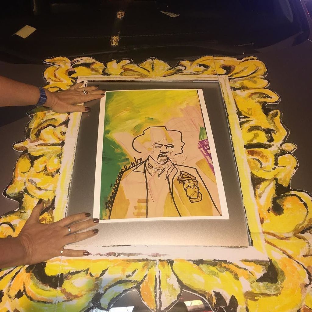 CallAllParties's tweet photo. #reframe17 enjoys this #jimmyhendrix #portait by @samrenaissance #miamiart #wynwooddistrict #miamiartbasel https://t.co/k1iMaRYLMl
