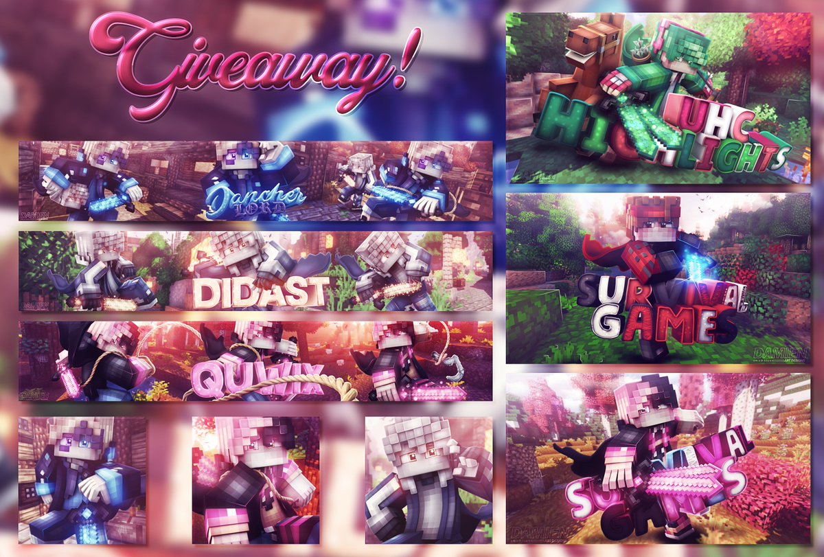 DamienBrittan's tweet photo. Christmas Giveaway 🤶

RT &amp; Follow me for enter !

1st Place - Banner and avatar .
2nd Place - Thumbnail . 
3rd Place - Skin . https://t.co/6x5XosJMUP