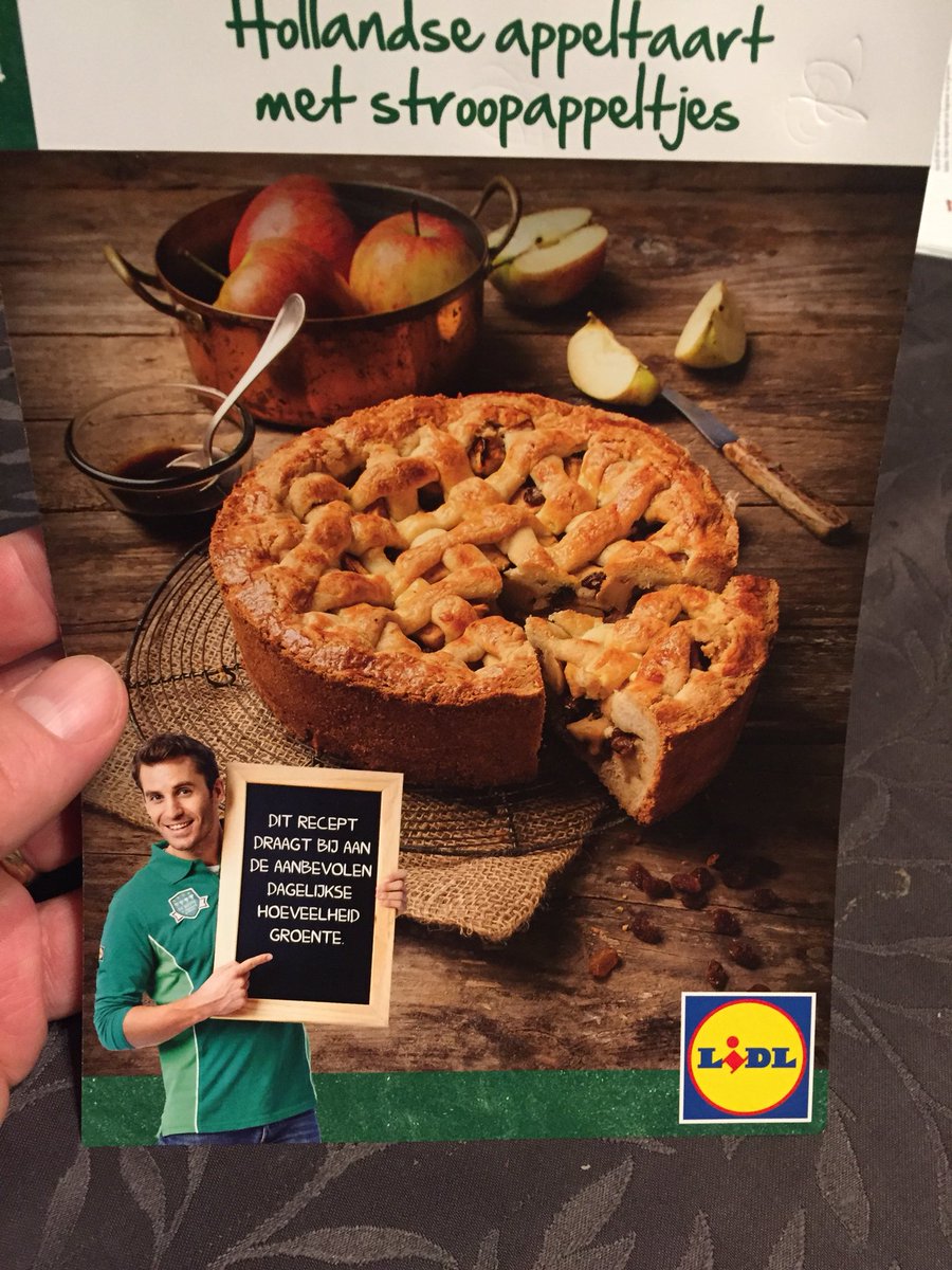 Euh,....... appeltaart draagt bij aan je dagelijkse groente inname? #Kloptdit  #dtv #fail #Lidl #taalvoudje