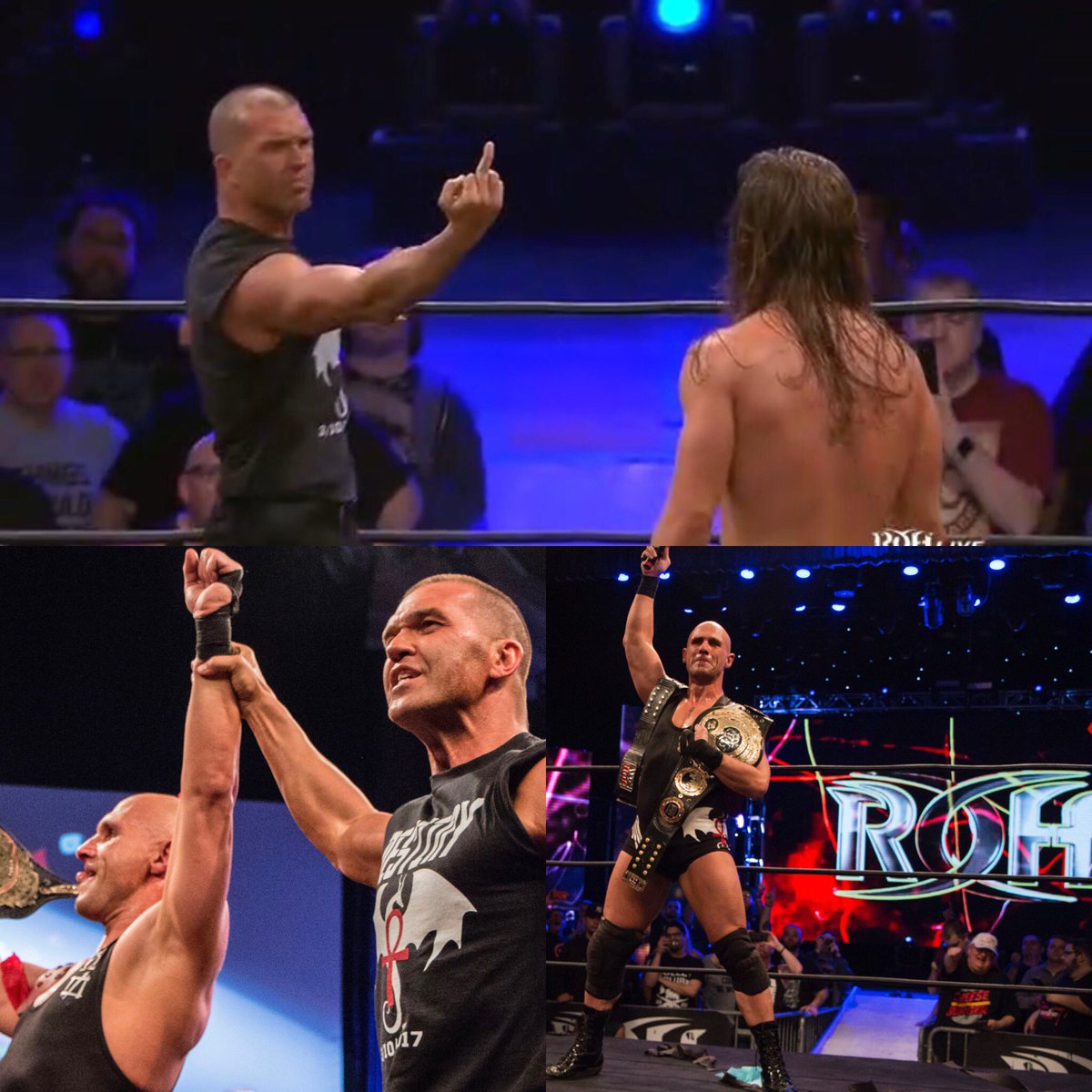 FrankieKazarian's tweet photo. Like it or not @ringofhonor fans THIS was the moment of the year https://t.co/oTiV33p4EV
