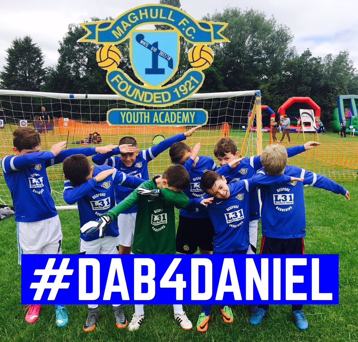 Riverjuniorsjfc's tweet photo. Such sad news about young Daniel Harris who tragically died on Saturday 23rd December

Please show his parents that they're not alone and #dab4Daniel 

Let's RT, Share and make this little fella #famous 

In the thoughts of all @maghullfc https://t.co/BzXGOZwEcC