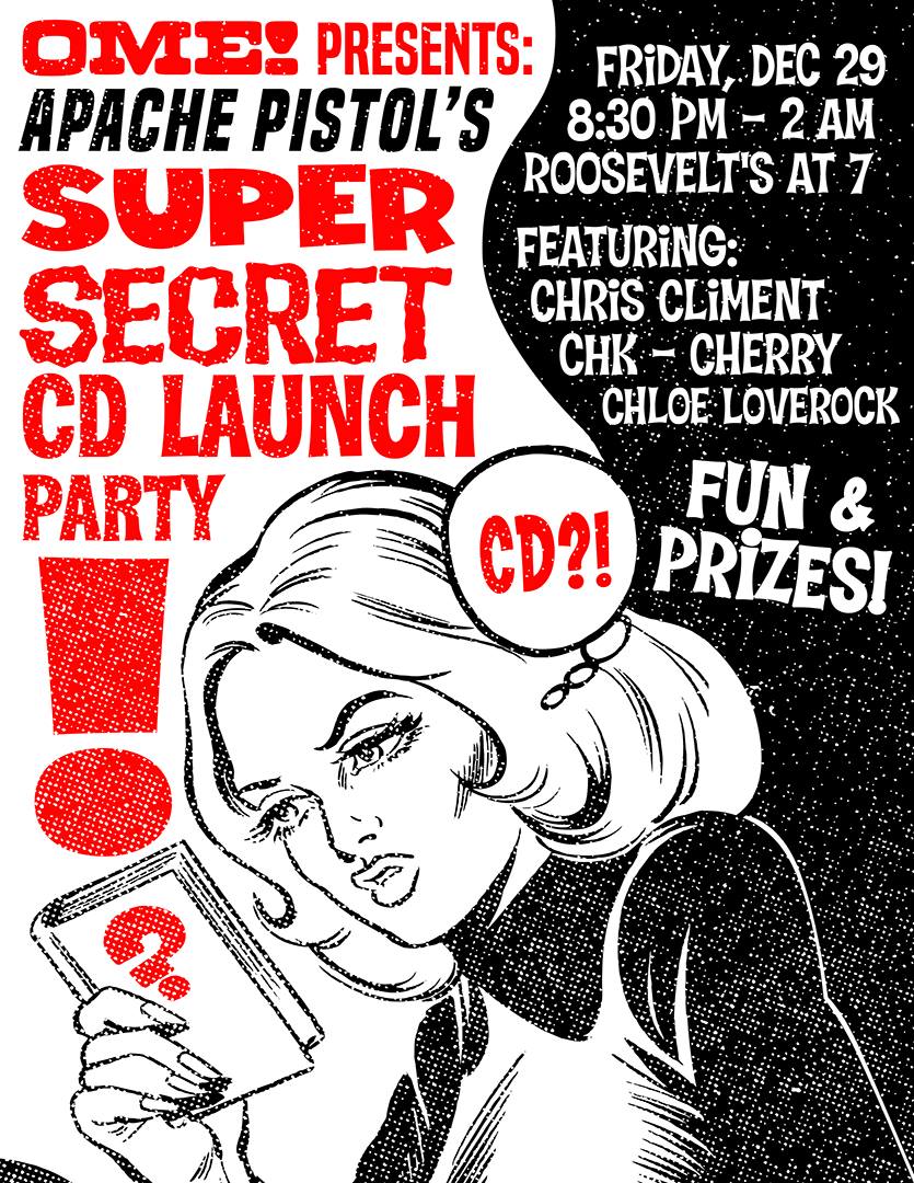 McAllenArts's tweet photo. Tonight, @OuchMyEgo presents @apachePISTOL's Super Secret CD Launch Party at @rooseveltsat7! https://t.co/3bNHdEWRbV
