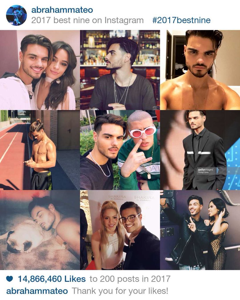 Millones de gracias por esos millones de corazones que me regalasteis este año en instagram! #2017bestnine