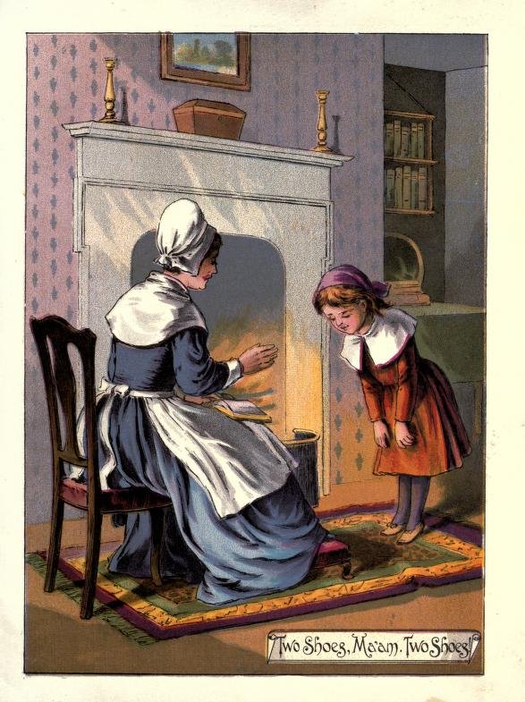 textfiles's tweet photo. For December 29th of #30DaysOfStuff I'm going to highlight the book GOODY TWO-SHOES, which is an 1888 chapbook of the story of how a young girl earned that name. https://t.co/aUTt4KO3Ea - the scan's exquisite, the images sharp, the illustrations lovely. https://t.co/iMtdVloW7H
