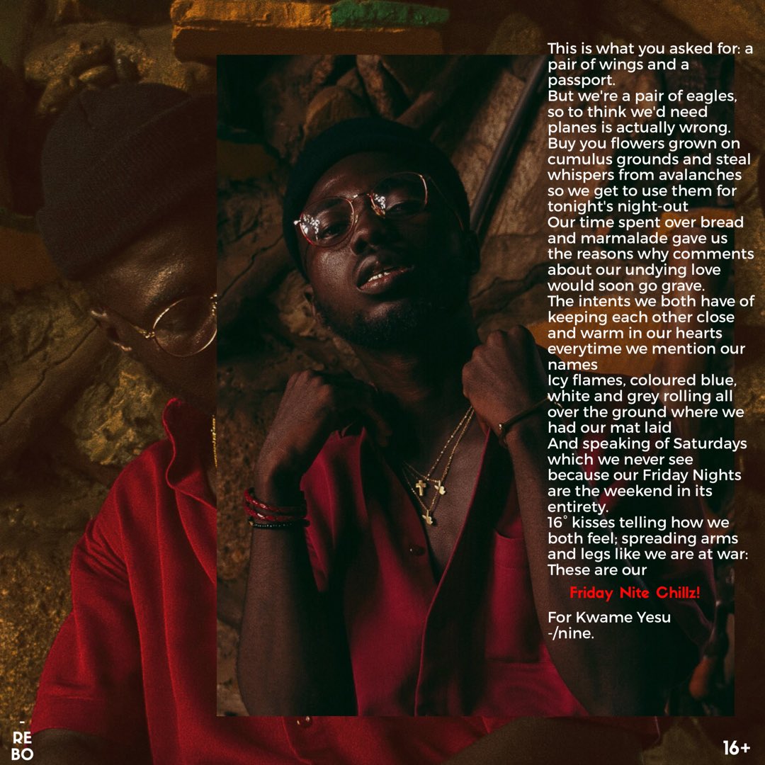 kwame_ysu's tweet photo. Friday Nite Chillz drops a week from today! Thank you all for staying with me. 
This is the all love tape💕❤️ kindly rt.

NB: Official Cover and Tracklist https://t.co/wKtQzh0mpD