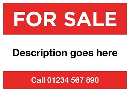 Selling your house in the new year? Make sure you get your For Sale sign from Banner Printing Android!