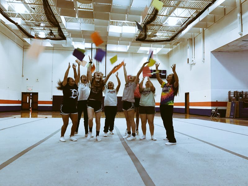 PCSCheer's tweet photo. Great BIG WELCOME to our new little cheerleader! Congrats Coach Lindsey:) ❤️ We love her already!! https://t.co/vVbv4UNeE6