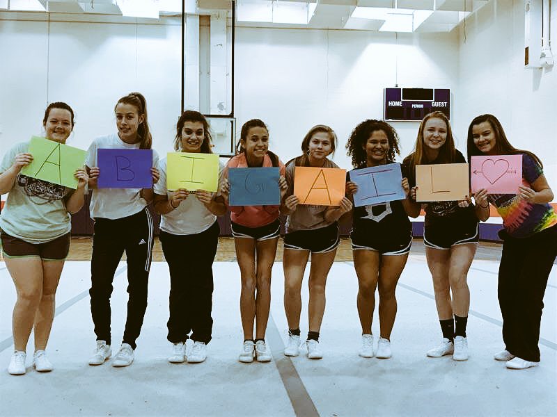 PCSCheer's tweet photo. Great BIG WELCOME to our new little cheerleader! Congrats Coach Lindsey:) ❤️ We love her already!! https://t.co/vVbv4UNeE6