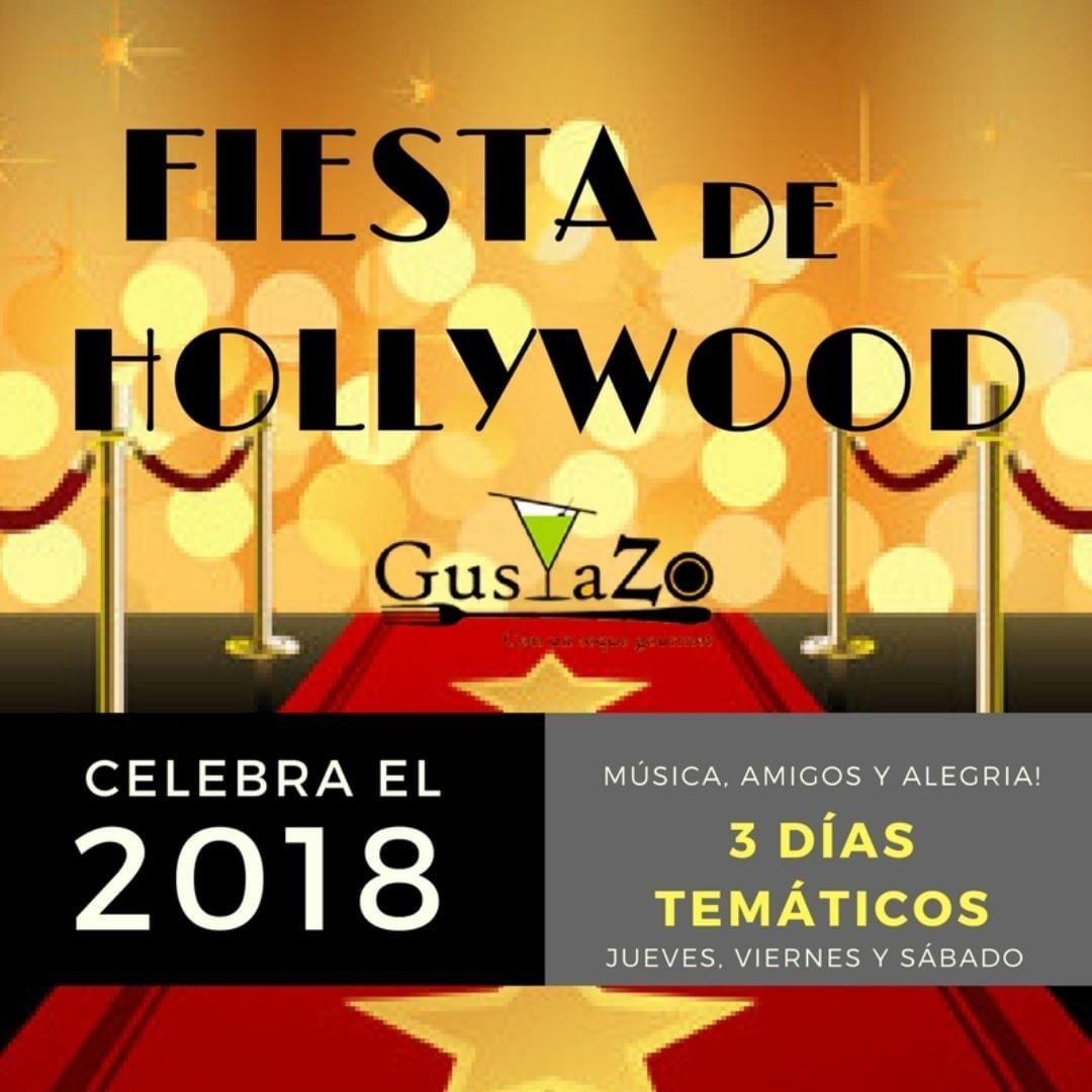 gustazorest's tweet photo. Celebra el 2018 por todo lo alto!!!🎆🎇🎉
En Gustazo tendremos tres días temáticos al estilo #Hollywood🎬
Decoración, Luces, Alfombra roja, punto de venta y vigilante para el estacionamiento.
No te lo pierdas!! https://t.co/qIwGUW5JTz
