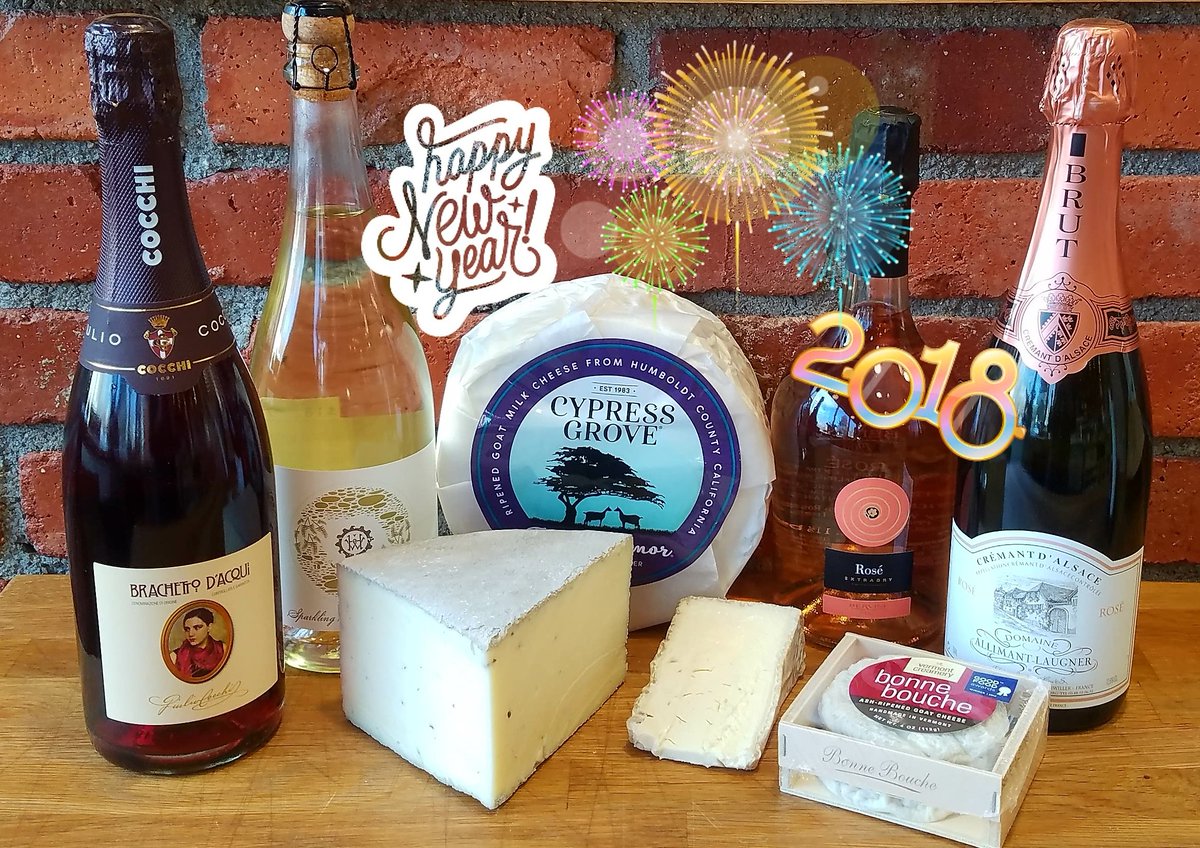 Why not ring in 2018 with champagne-friendly cheeses to nosh on?! We love triple creme, truffle, goat's milk, and decadent blue cheeses! Stop in this weekend to make your New Year bright with bubbles and cheese!