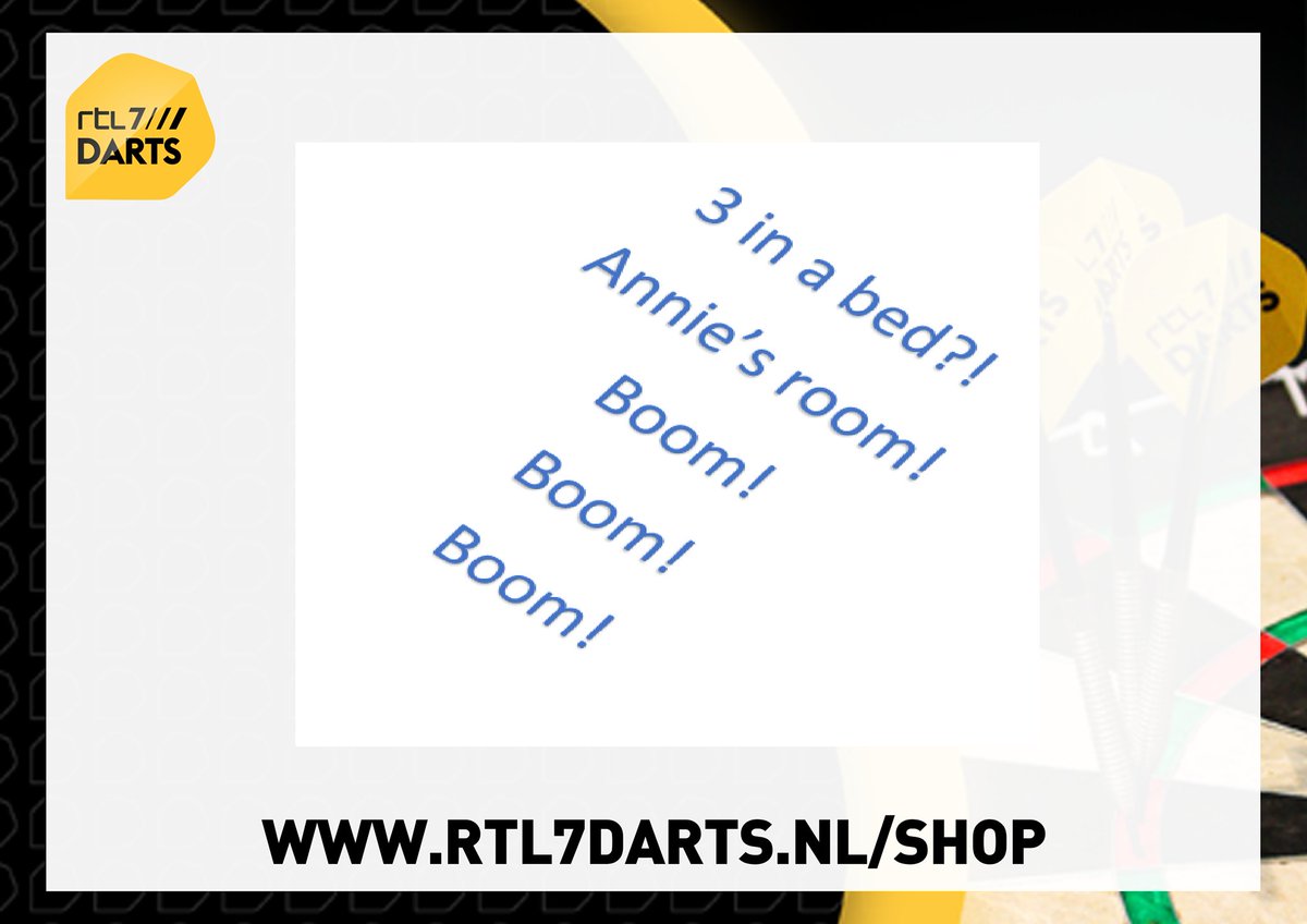 janco1009's tweet photo. @rtl7darts  #rtl7darts Boom Boom Boom! https://t.co/mKE4dIlUbh