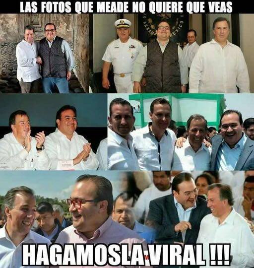 samuel_garcias's tweet photo. Circula en redes esta imagen de las fotos que a Pepe Meade no le gustaría que vieras.

Asegura no ser priísta, pero siempre le ha salido codearse muy bien con los peores ejemplos del priísmo. https://t.co/HuHghusxRe