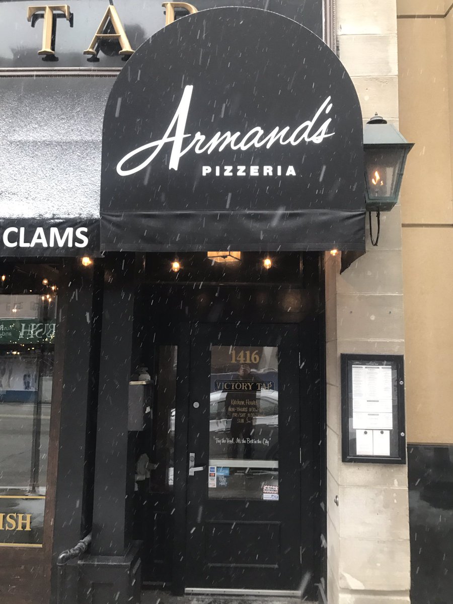 BarstoolBigCat's tweet photo. Had to stop at my favorite spot @TheArmandsPizza. Owner Mark is a big stoolie and makes the best pizza in the city. Diet starts January 2nd https://t.co/3nhWGLeTQ3