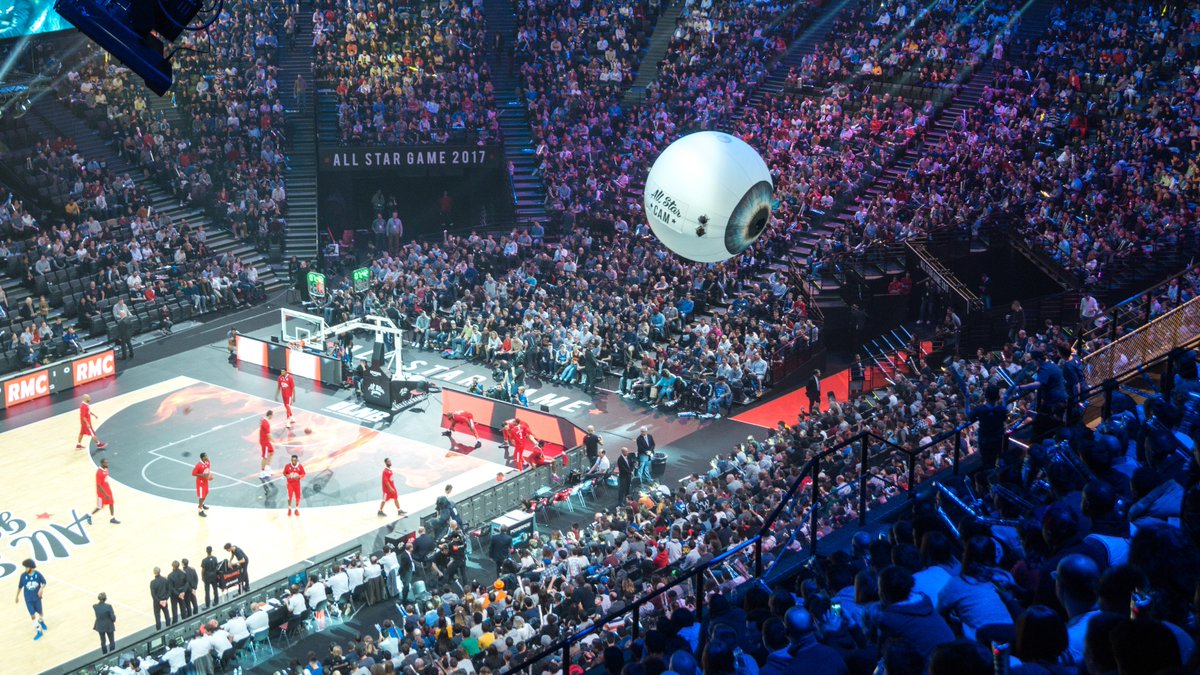 Now in #Paris: #AllStarCam by <a href="/aerotain/">AEROTAIN</a> at <a href="/LNBofficiel/">Ligue Nationale de Basket</a> All Star Game #ASG2017 @SFR_Sport #Live #Interactive #Entertainment #Sport #Basketball #Bercy @Accorhotels