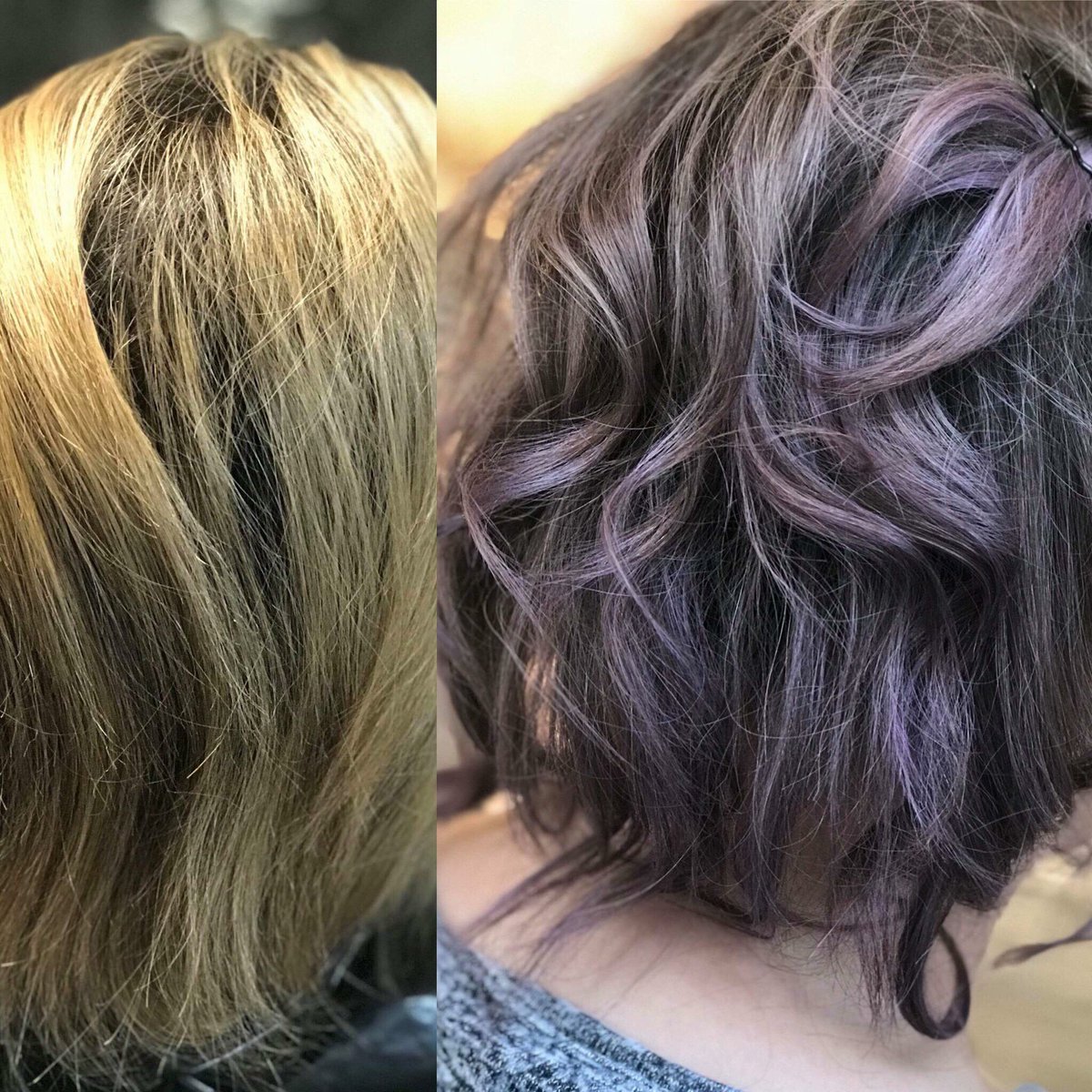 TJWHairDesign's tweet photo. When your clients walks in and says “do what you want..” .... okay! 
We’re loving this spontaneous parma violet transformation #wella #wellacolour #wellalife #wellahair #redken #redkenobsessed #redkenstyling #redkenready #tjw #TJWTAKEOVER #dorchester #hairenvy #hairgoals https://t.co/PdGXEDufVC