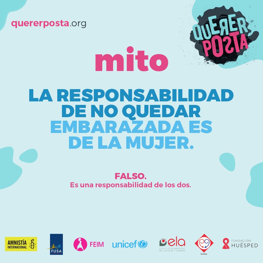 UNICEFargentina's tweet photo. En 2017 nos informamos para derribar mitos falsos sobre el sexo y para poder #QuererPosta
#Top10UNICEF https://t.co/5eRaJY48JK