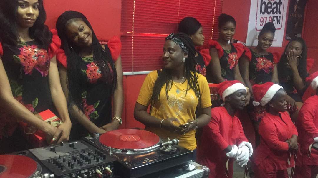 NIPOSTHQ's tweet photo. The crew plus NIPOST Counter Mgr {Bukky} at The BeatFM Ibadan for media activation

@jimiykeofficial 
@chidinmaekile 
@adekunleGOLD 
@realmercyj 
@official2baba 
@VectorThaViper 
@youngskales 
@iamkissdaniel 
@iamsmalldoctor 
@EzraPearlOnline
🎊
🎊
#12giftsNipost https://t.co/2DQOizAuSr