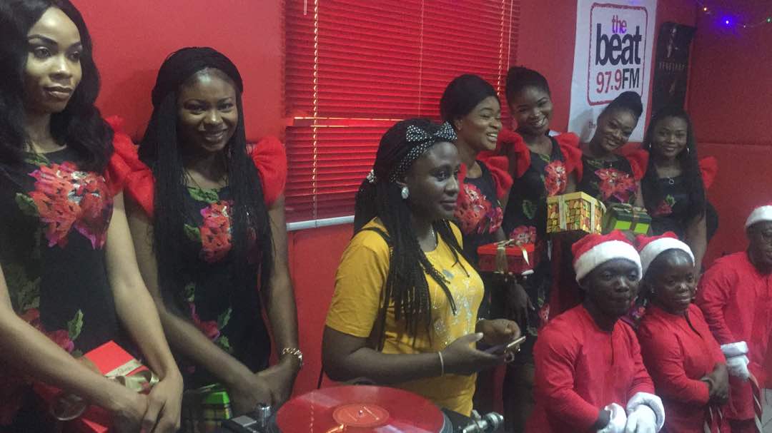 NIPOSTHQ's tweet photo. The crew plus NIPOST Counter Mgr {Bukky} at The BeatFM Ibadan for media activation

@jimiykeofficial 
@chidinmaekile 
@adekunleGOLD 
@realmercyj 
@official2baba 
@VectorThaViper 
@youngskales 
@iamkissdaniel 
@iamsmalldoctor 
@TomzPouty
🎊
🎊
#12giftsNipost https://t.co/lY873iwpf0