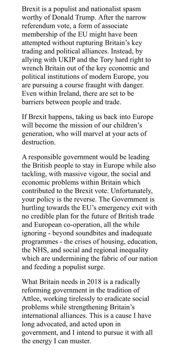 faisalislam's tweet image. Full extraordinary @Andrew_Adonis resignation letter from Chair of UK infrastructure commission over EU Withdrawal Bill - “worst legislation of my lifetime” for a “Ukip allied Brexit ..fraught with danger” and “indefensible bailout” of East Coast Mainline: