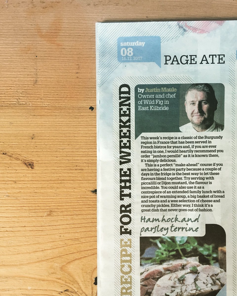 MauleandMaule's tweet photo. ‘Ham Hock and Parsley Terrine’ This recipe is a perfect 'make ahead' course if you are having a dinner or #Hogmanay #party because a couple of days in the fridge is the best way to let these flavours meld together #eatscottishchef #chef #recipecolumn - #recipe now on the website. https://t.co/Skwycmw4aC