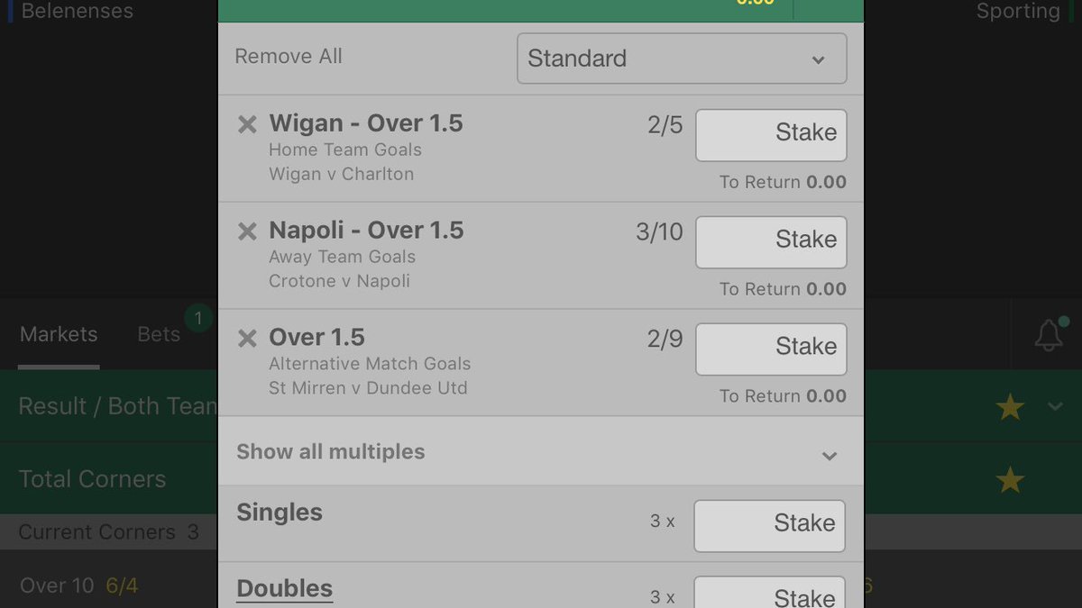 TigerTipster1's tweet photo. 🔸In Play Tip⚽️‼️🏴🇮🇹🏴
🔸Friday Treble!!
1️⃣Wigan v Charlton
2️⃣Crotoni v Napoli
3️⃣St Mirren v Dundee United
#acca #fridaytreble #inplay #tipster #freefootballbets #tips #bookies https://t.co/A3M3GtadLz