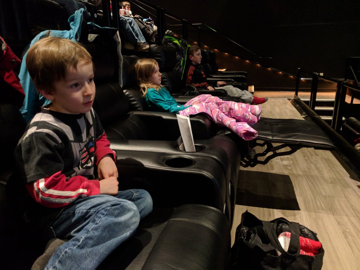 PedenFamilyCA's tweet photo. Pretty incredible movie viewing experience @LandmarkCinemas Kanata. Definitely enticing us to go to more movies when we can make the time! #LastJedi #ReturnVisitSoon https://t.co/LC1M0vnB2p