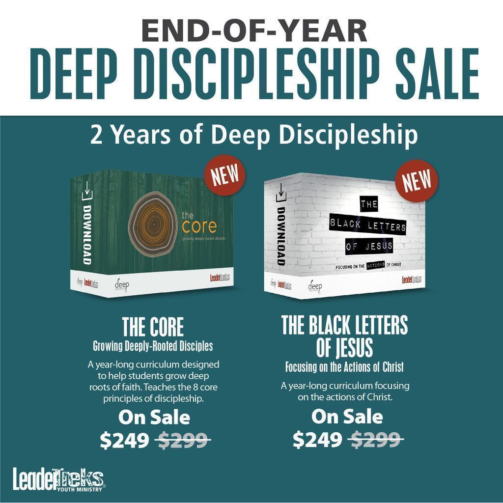 LeaderTreks's tweet image. HOURS LEFT! Make 2018 count with Deep Discipleship for your youth ministry. Get $100 off two years of curriculum. bit.ly/deal-week
#youthministry #deepdiscipleship #stumin