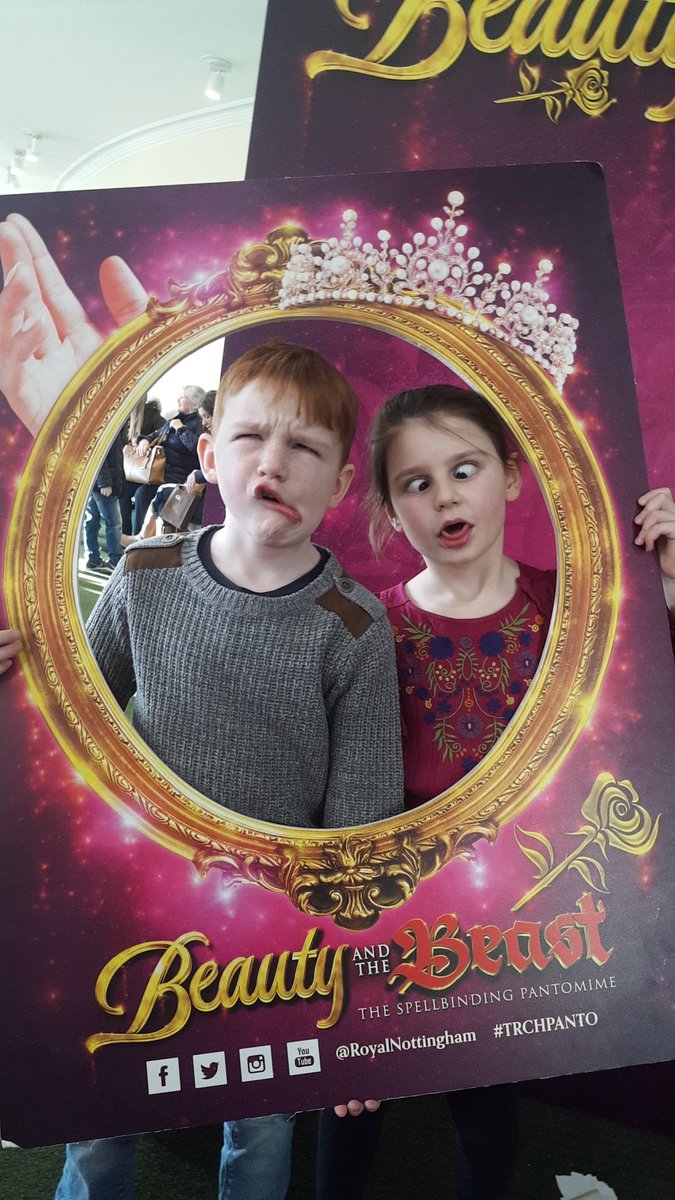 amy_roe85's tweet photo. Amazing panto as always @RoyalNottingham here's our beasty looking beautys 😂 #TRCHPANTO #BeautyAndTheBeast https://t.co/O9pdpkeEjd
