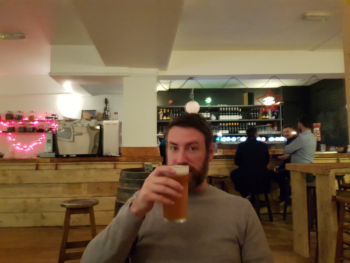 RobMacConradha's tweet photo. Enjoying a pint at @TheBarDL . Decent spot @susandelo @blackpitts82 #VocationBrewery #Pride&amp;Joy #IJustHashtagged https://t.co/FRF47uZSBr