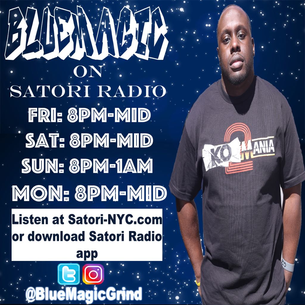 bluemagicgrind's tweet photo. Back on @nycsatori radio tonight 8-Midnight. I’ll be kicking it off with #TheDrop and then we turn up for #NYE weekend #bluemagiconair #bluemagicgrind #hiphop #rnb #unsigned #nycsatori https://t.co/PCOzHYSL9t