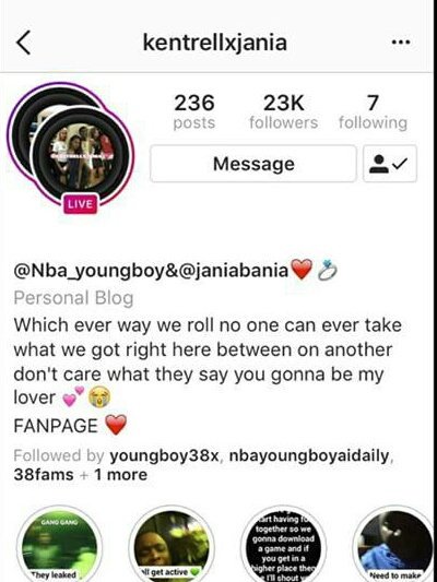 KentrellxJania's tweet photo. Idc what ever yall go thru just know yall can look back at my instagram and be like damn these people really loved us together my ig is kentrellxjania 😍😍 @GGYOUNGBOY @JaniaBaniaa (I'm the fanpage yall got yall name from for the back of yall shirts ) https://t.co/FDaWcwda8i