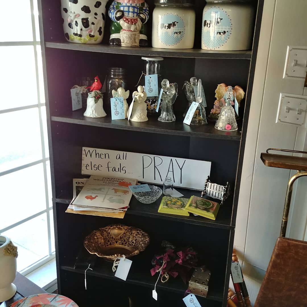 JT__Studios's tweet photo. My booth will still be 50% off! The black shelf with the cow and angel items will be 75% off! We will be open from 9-4 Saturday. 5335 Brown Street Graceville #JTStudios #TheMarket #ShopLocal https://t.co/w6R2n85Zgt