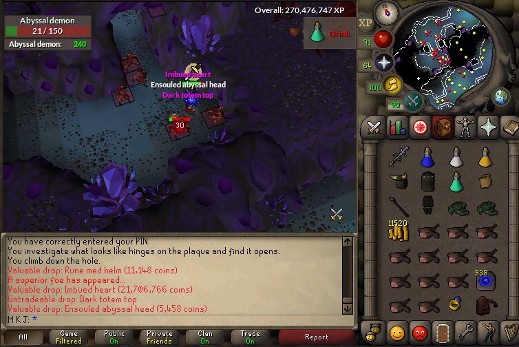 InsurgenceOS's tweet photo. GZ to MKJ on receiving an imbued heart drop! 💰 https://t.co/7UGfVO8IDJ