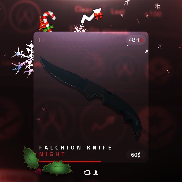 skinupgg's tweet photo. FALCHION KNIFE NIGHT GIVEAWAY 🌑

To enter:
💬 Comment a 🌑 underneath (anti-bot)
📲 Follow us 
🔄 Retweet 
❤️ Like

Winner announced just a few hours before we get into 2018! 🙌🎉🎈 https://t.co/TeAWXQxATI