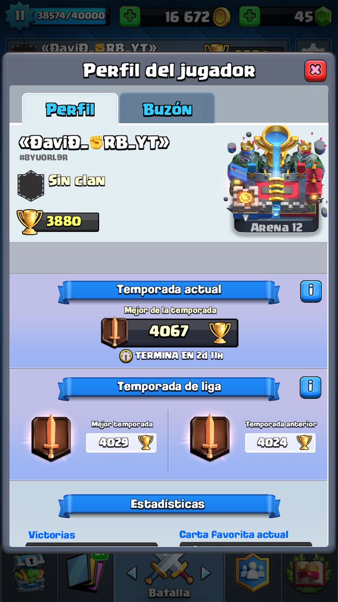 David16537167's tweet photo. Busco alguien con quien crear un Clan competitivo Y ladder Rumbo al Top! Sólo gente seria MD 🙌🔝 https://t.co/uJ2x9uTaqj