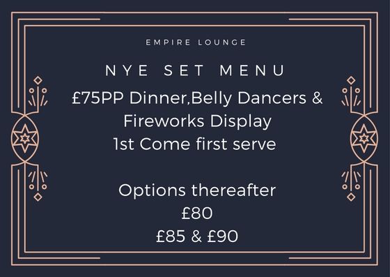 empireE17's tweet photo. have you planned your New Years Eve ? 

not to worry we are still taking bookings for tonight's restaurant  ! https://t.co/zWAjUK3VbP