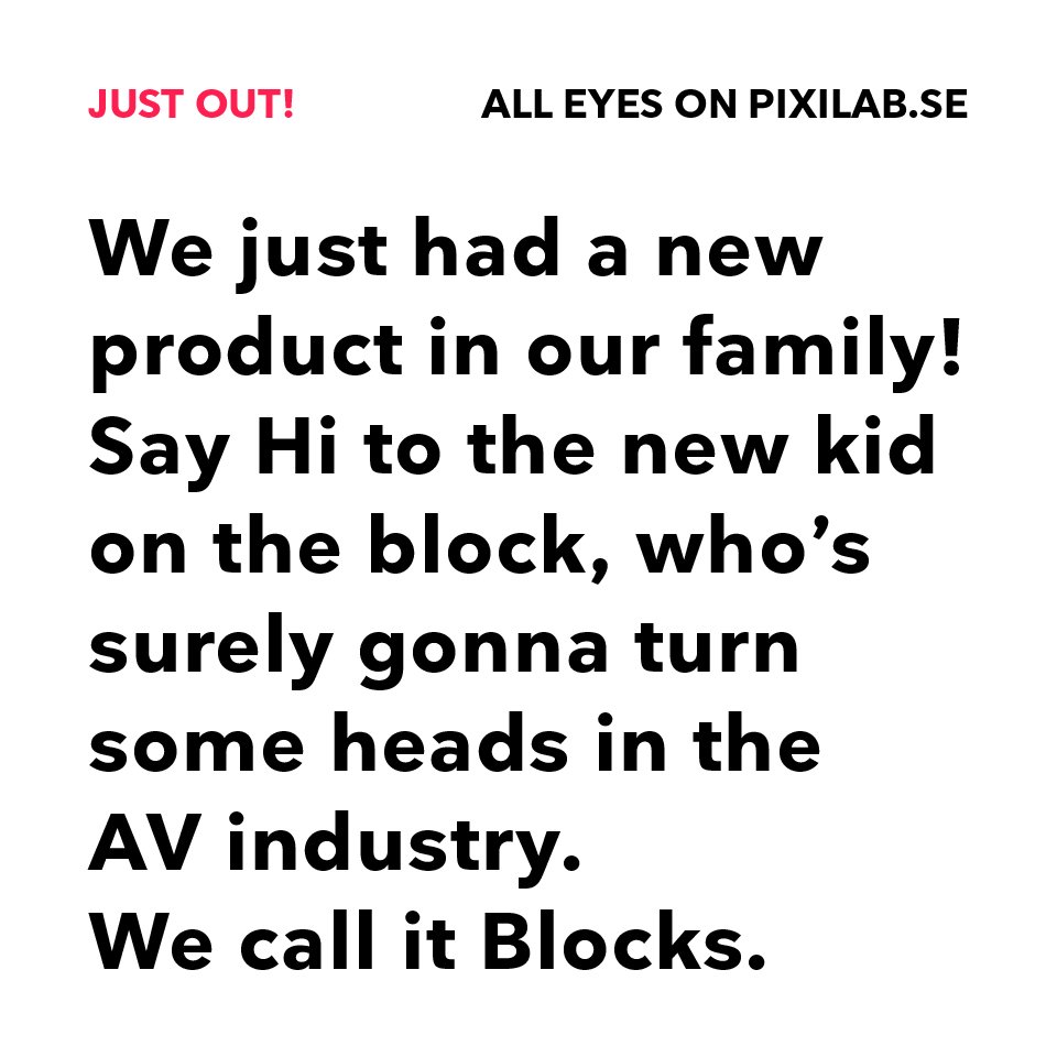 pixilabtech's tweet photo. BLOCKS is a brand new product from PIXILAB featuring a unique mix of content and display management, control system capabilities, interactive presentations and mobile guide functions. https://t.co/uZPxQv45DJ