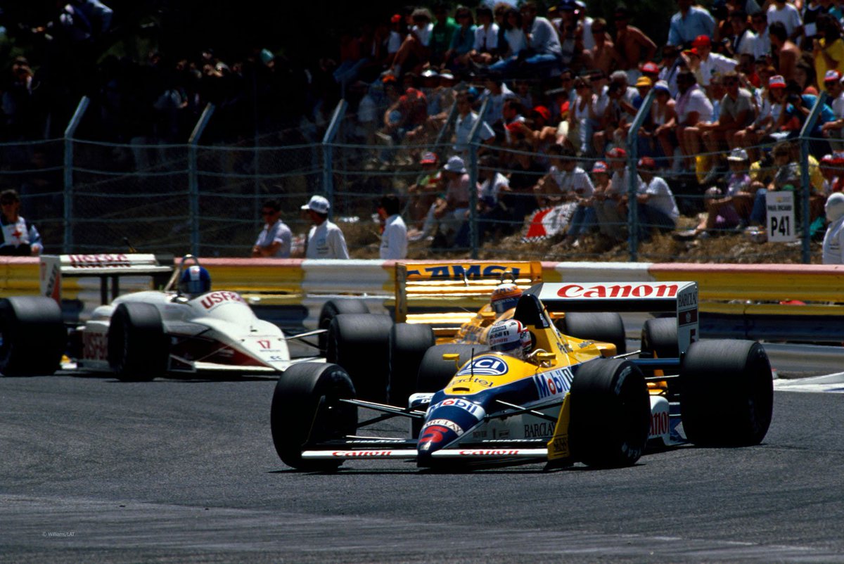 Nigel Mansell, Canon Williams FW12 - Judd CV 3.5 V8. GP Paul 