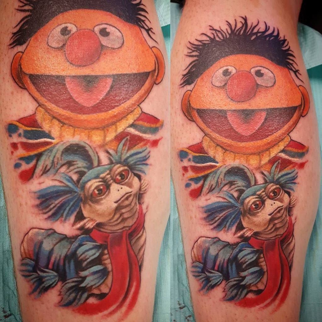 Lucky Sister Tattoo on Twitter: "Ernie and Wormie? The start if something fun by Lilly. #luckysistertattoostudio #Toronto #colortattoo #muppets #jimhenson #labrynth #sesamestreet #oi https://t.co/ypAn9AkUPo" / X