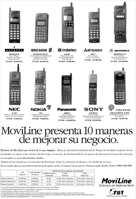 jmalvpal's tweet photo. Año 1994📸 fue un año decisivo en el desarrollo de la telefonía móvil. A finales del año el servicio #MoviLine rondaba los 500.000 clientes. Se comienza a implantar la infraestructura de MoviStar, el servicio de telefonía móvil digital de Telefónica 😌. @Telefonica https://t.co/CVef9tdCPW