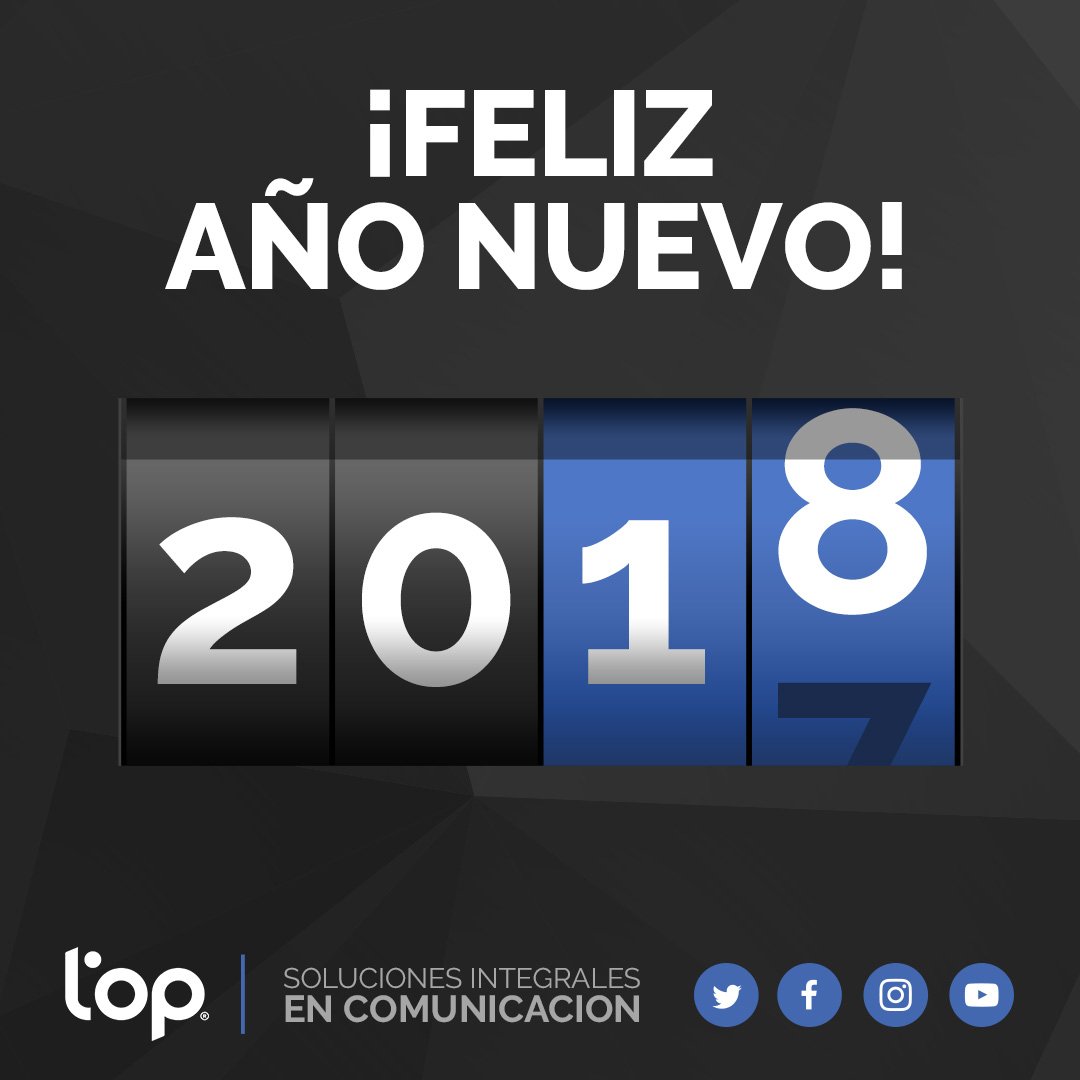 Nuestros mejores deseos para 2018 👍😃🎉 #FelizAño #Feliz2018