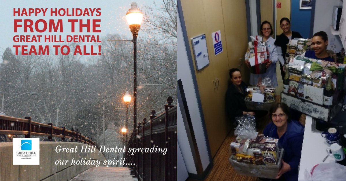 GHD_Somerville's tweet photo. Happy Holidays from the Great Hill Dental Somerville team to all! https://t.co/w0SEUbn2JQ
