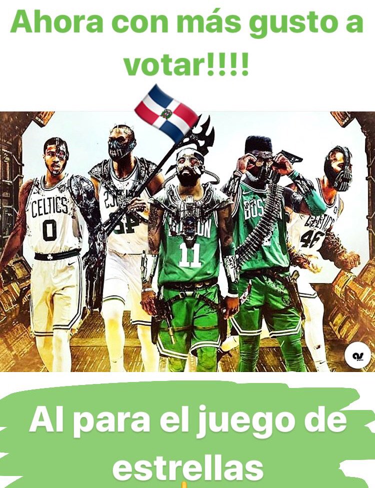 Si le das retweet a este mensaje estarás votando por Al_Horford para el próximo juego de estrellas. Cuento con tu voto 😉 👇🏼👇🏼👇🏼#NBAVOTE Al horford 🇩🇴