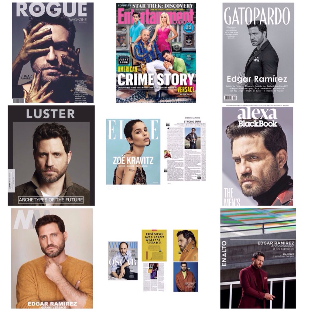 WebofEdgar's tweet photo. Special Last 2017 #FlashBackFriday @edgarramirez25 Amazing Magazines Covers #Fbf2017❤️ #fashion #magazine #EdgarRamirez https://t.co/sRzZPi8obx