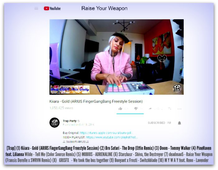 BestEdmMixDaily's tweet photo. https://t.co/MmXGwuasyT https://t.co/VtR1Xsr9Gq #NewTrapMix #RaiseYourWeapon #BestEdmMixDaily #Bangers #HybridTrap #FutureBass #Vocals #BassMusic #EDM #RT https://t.co/NEgZm3obdm