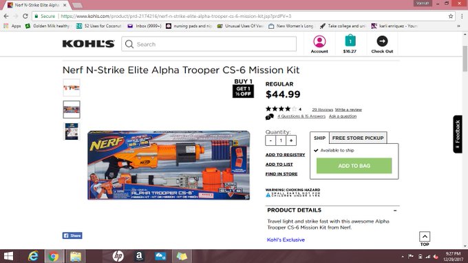 @Kohls  #getjoy #kohlscash #kohlsholiday   I am glad I got in on this awesome deal! https://t.co/iyS<a class="tags" target="_blank" title="On Twitter" href="/?out=eyJ0eXAiOiJKV1QiLCJhbGciOiJIUzUxMiJ9.eyJpYXQiOjE3MjY3OTQxNDMsImlzcyI6InR3cG9ybnN0YXJzLmNvbSIsIm5iZiI6MTcyNjc5NDE0MywiZXhwIjoxNzU4MzMwMTQzLCJyZWRpcmVjdF91cmwiOiJodHRwczovL3R3aXR0ZXIuY29tL0tvaGxzIn0.Dg-kTDqSIZFkxx20IKwFwqFhSt7zqMHWqpGI29OUNuqGPNl1OwLx6xyfeO9uAduK-GSrNYPObKTzs--sP7TXTw">@Kohls</a><a href="/tag/getjoy"class="tags">#getjoy</a><a href="/tag/kohlscash"class="tags">#kohlscash</a><a href="/tag/kohlsholiday"class="tags">#kohlsholiday</a>