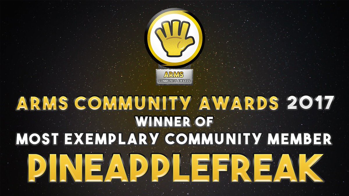 FellowsTV's tweet photo. Congratulations to PineappleFreak, voted by the community as the most exemplary member! #ACA17 https://t.co/vofB5CrkZi
