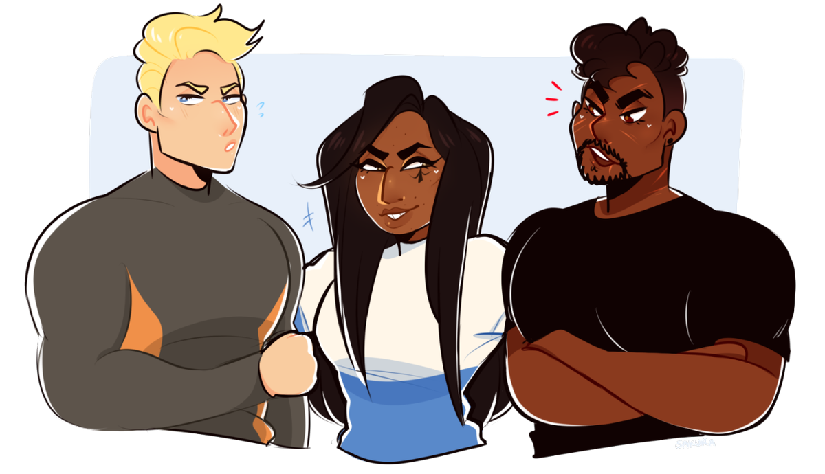 "I keep them in check." 

[Art Credit: sakuraa.tumblr.com/post/151586249…]