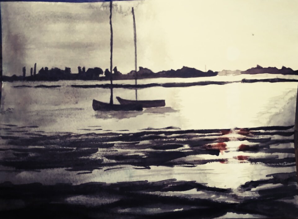 JRHvisualart's tweet photo. "Docking Time"
Watercolor on paper
9*12"
$40 https://t.co/Ulk43PVg13